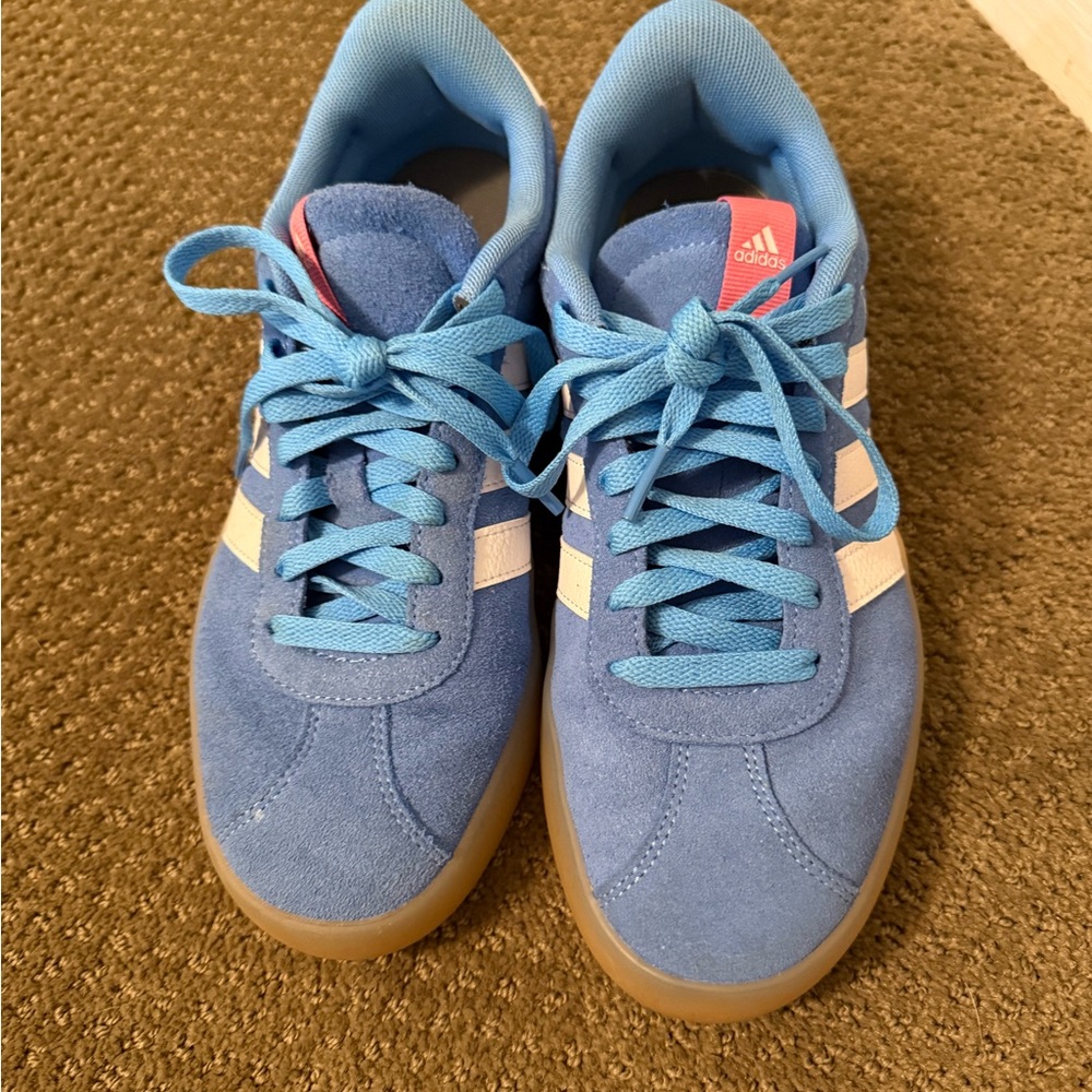 Adidas Blue Suede Sneakers
